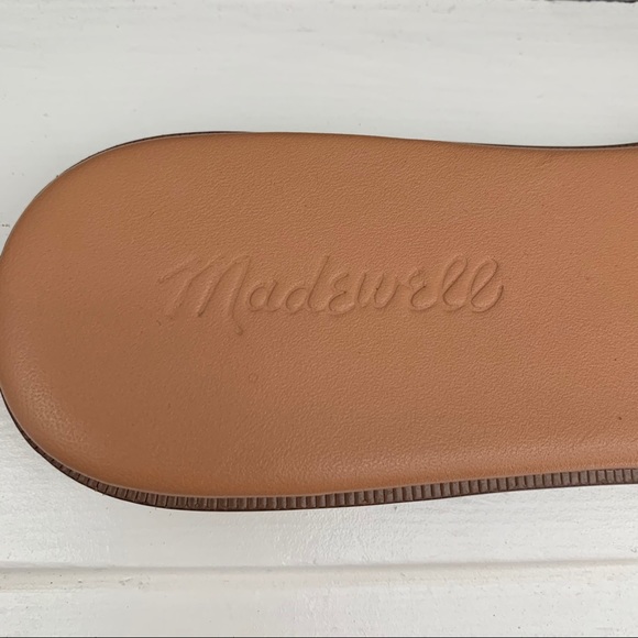 Madewell Tracie Snake-embossed Leather Slides - Picture 4 of 8